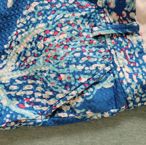 Lilly Pulitzer Good Reef Blue starfish Callahan shorts sz 2 - Picture 2 of 9